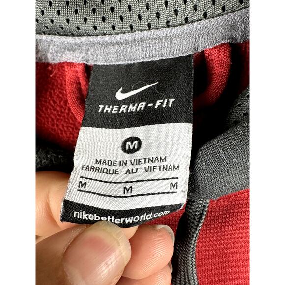 Nike Washington‎ State Cougars Therma Fit Hoodie Red Gray White Mens Medium NCAA - Picture 5 of 6